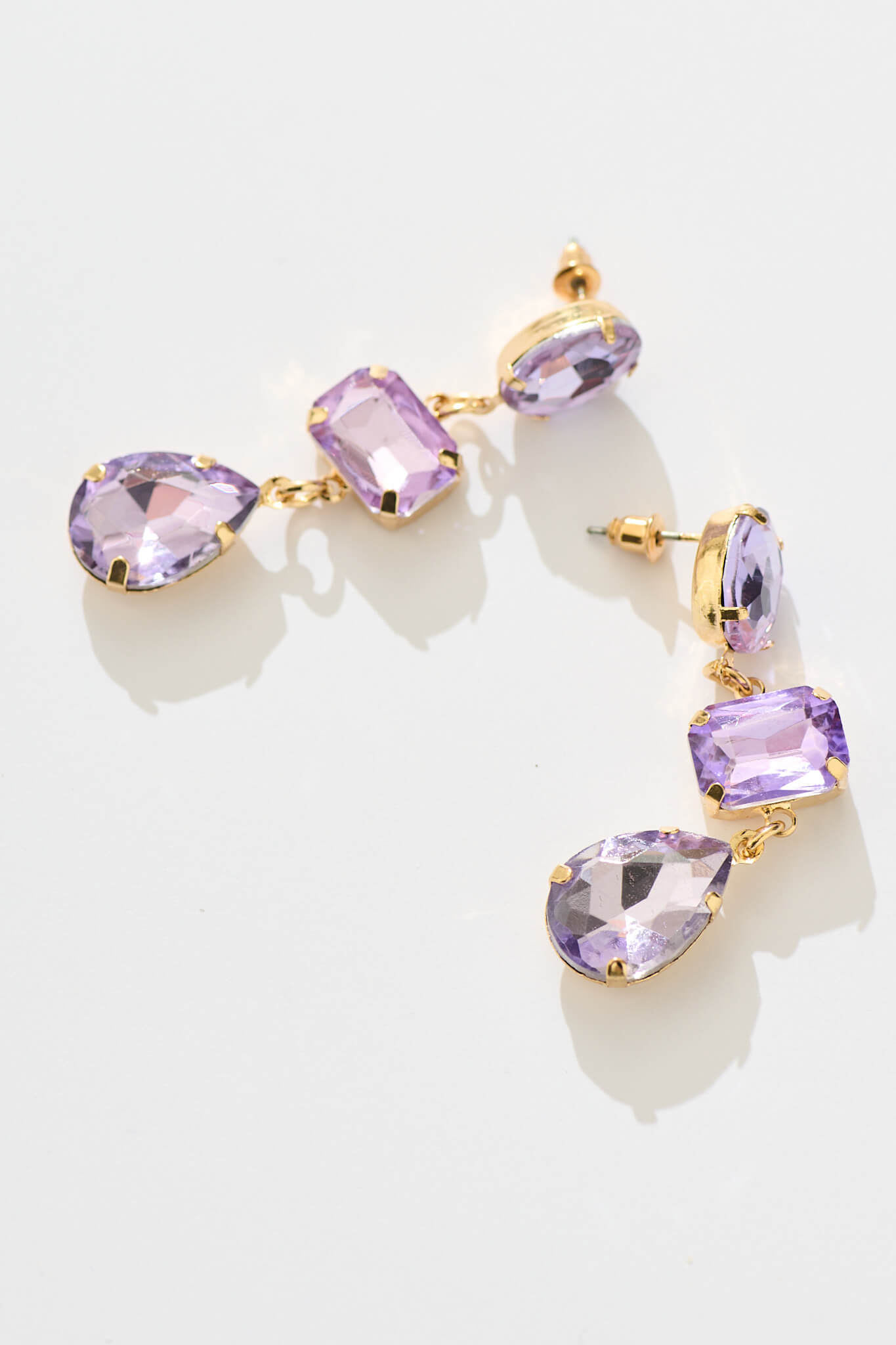 Belmonte Drop Earrings in Purple