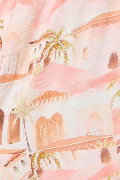 Bonsoir Dress in Blush Multi Print