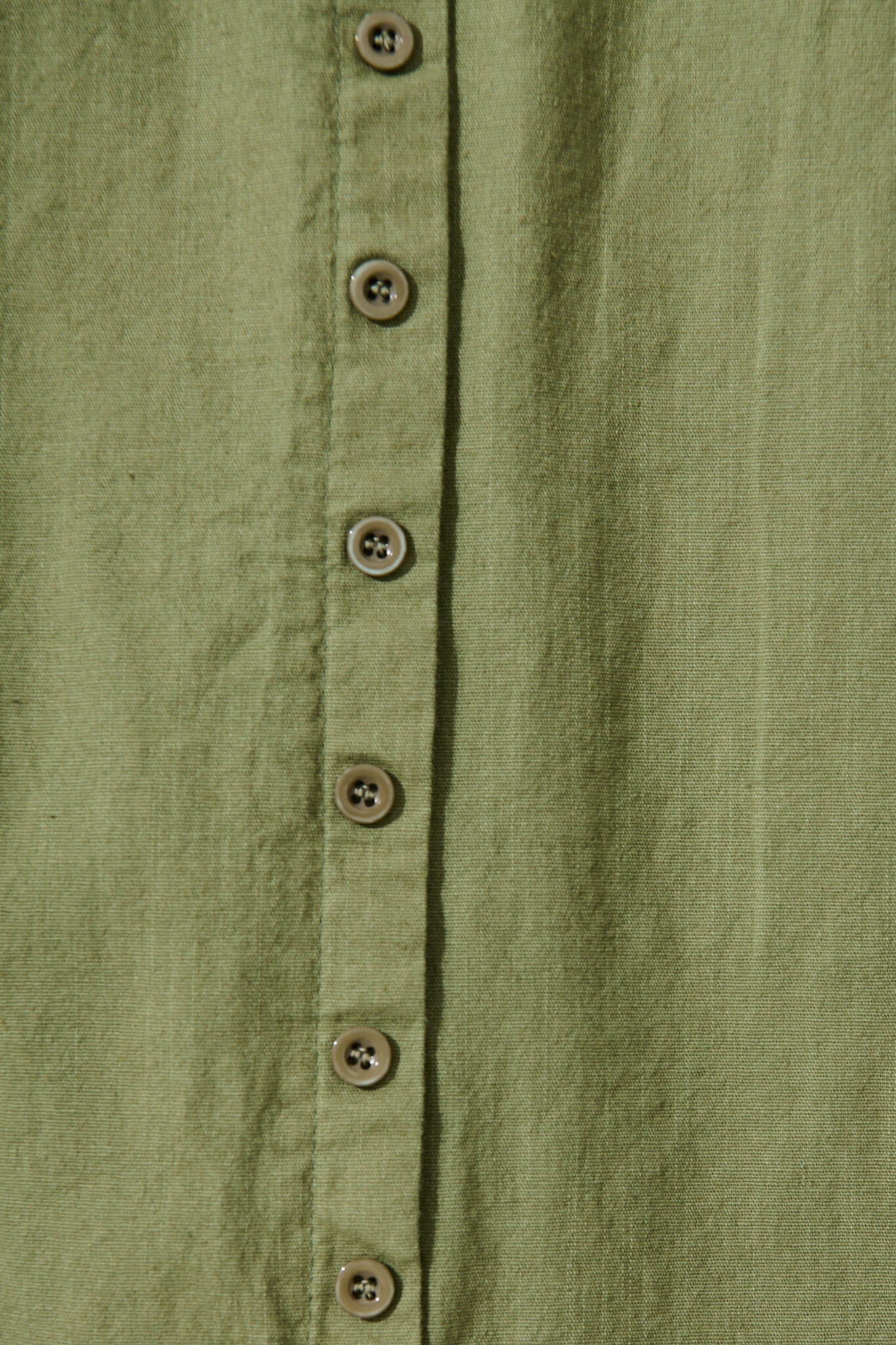 Lunya Midi Skirt in Khaki Cotton Blend