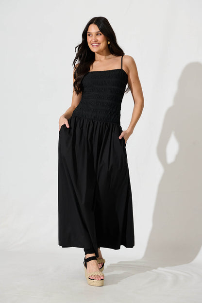 Mayotte Maxi Dress in Black