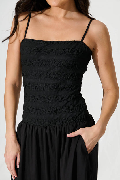 Mayotte Maxi Dress in Black
