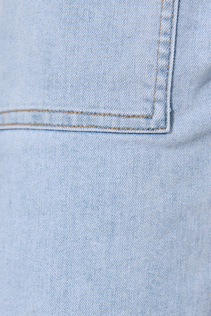 Tavi Short in Light Blue Denim