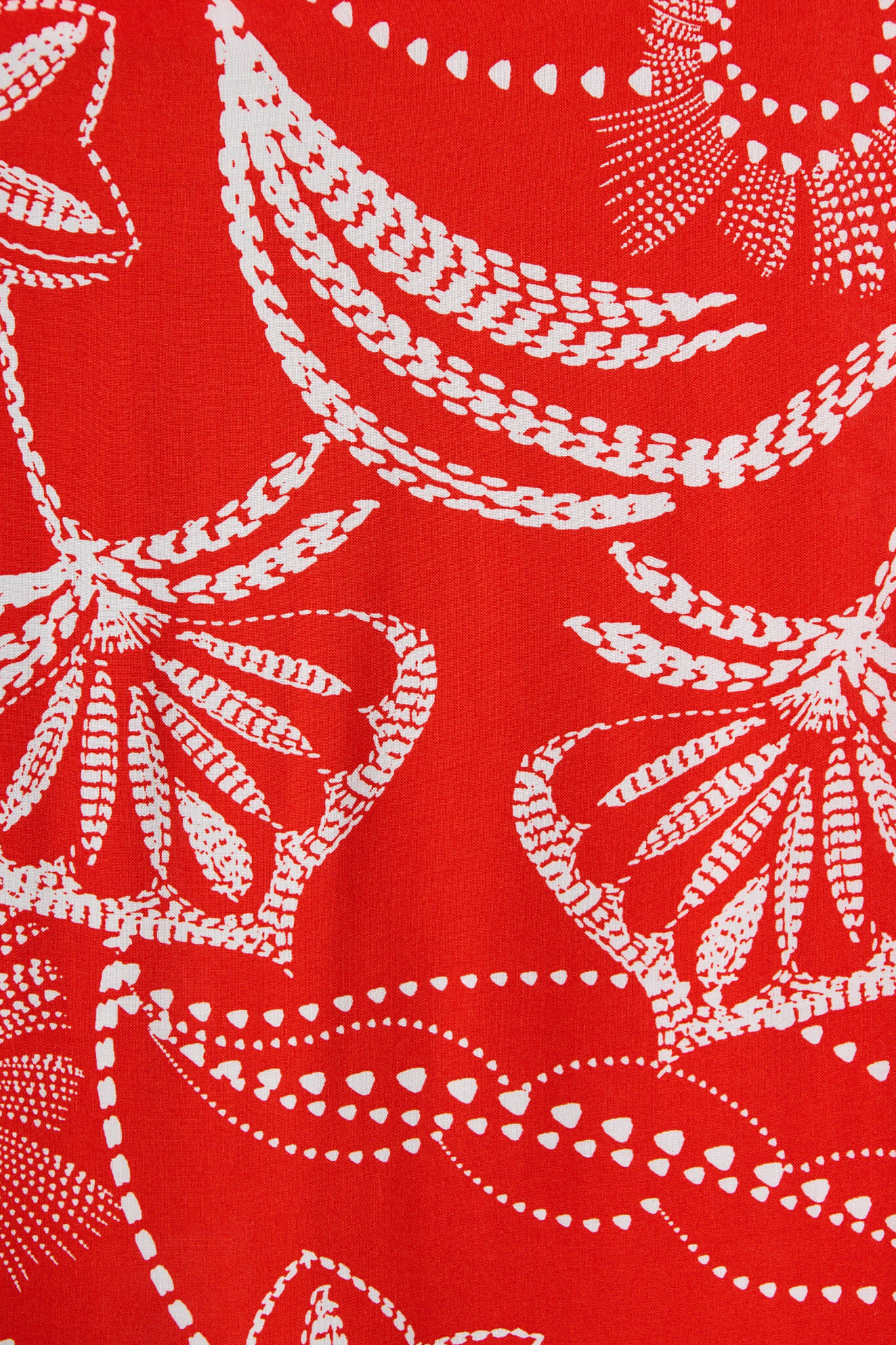 Bilboa Maxi Skirt in Red with White Print