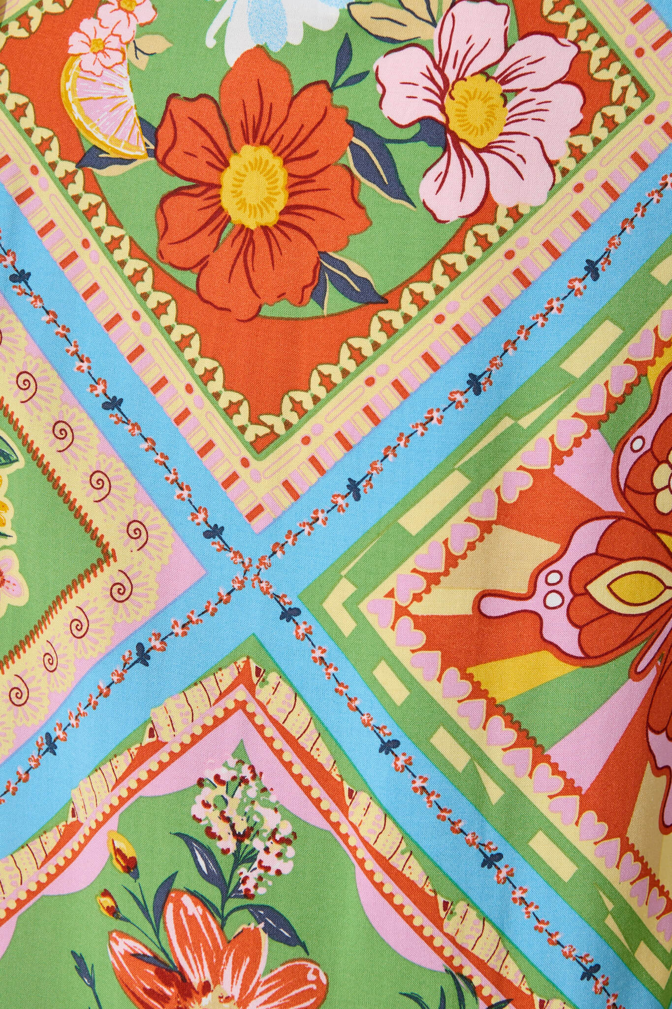 Romeo Pant In Multi Tile Print