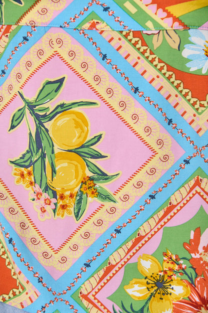 Liliana Cami Top In Multi Tile Print