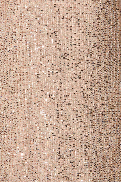 Alexia Dress In Rose Gold Sequin