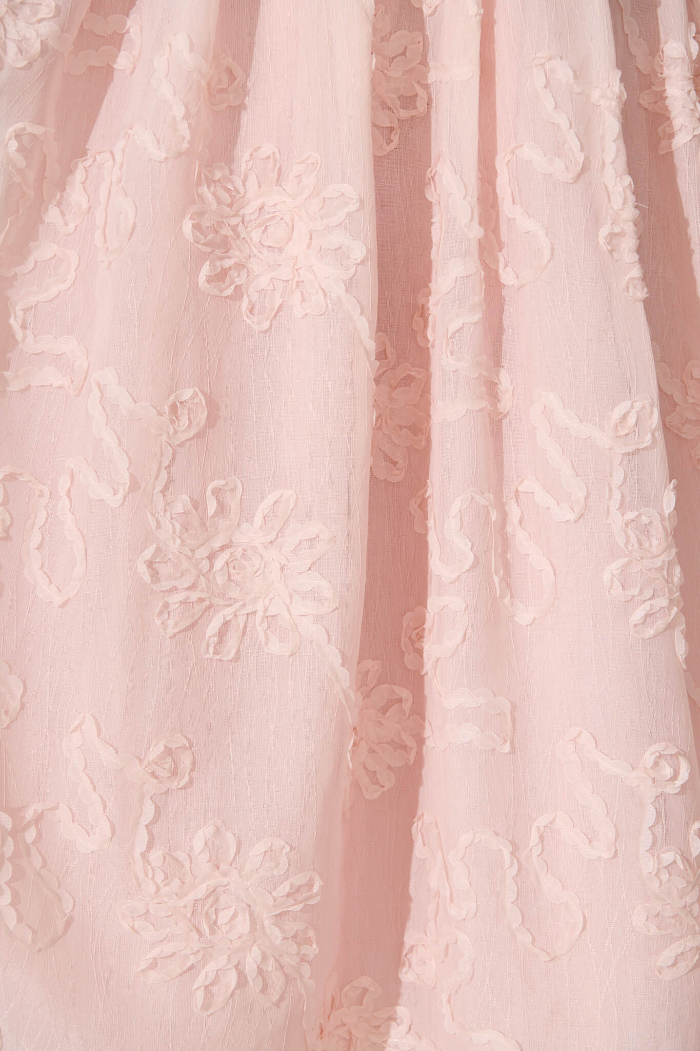 Westpointe Midi Skirt in Blush Textured Floral