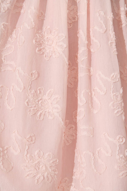 Westpointe Midi Skirt in Blush Textured Floral