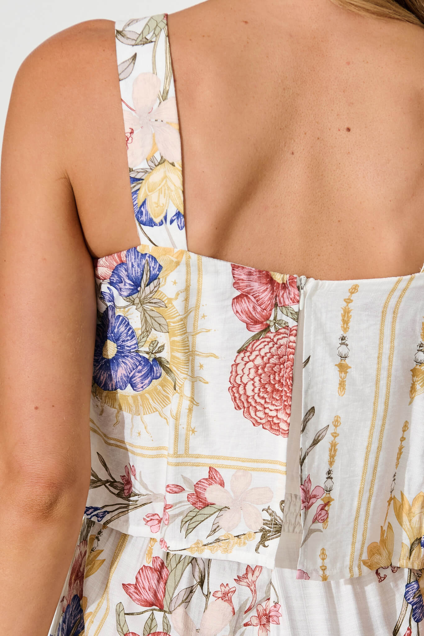 Sandcastle Jumpsuit In Vintage Floral Print