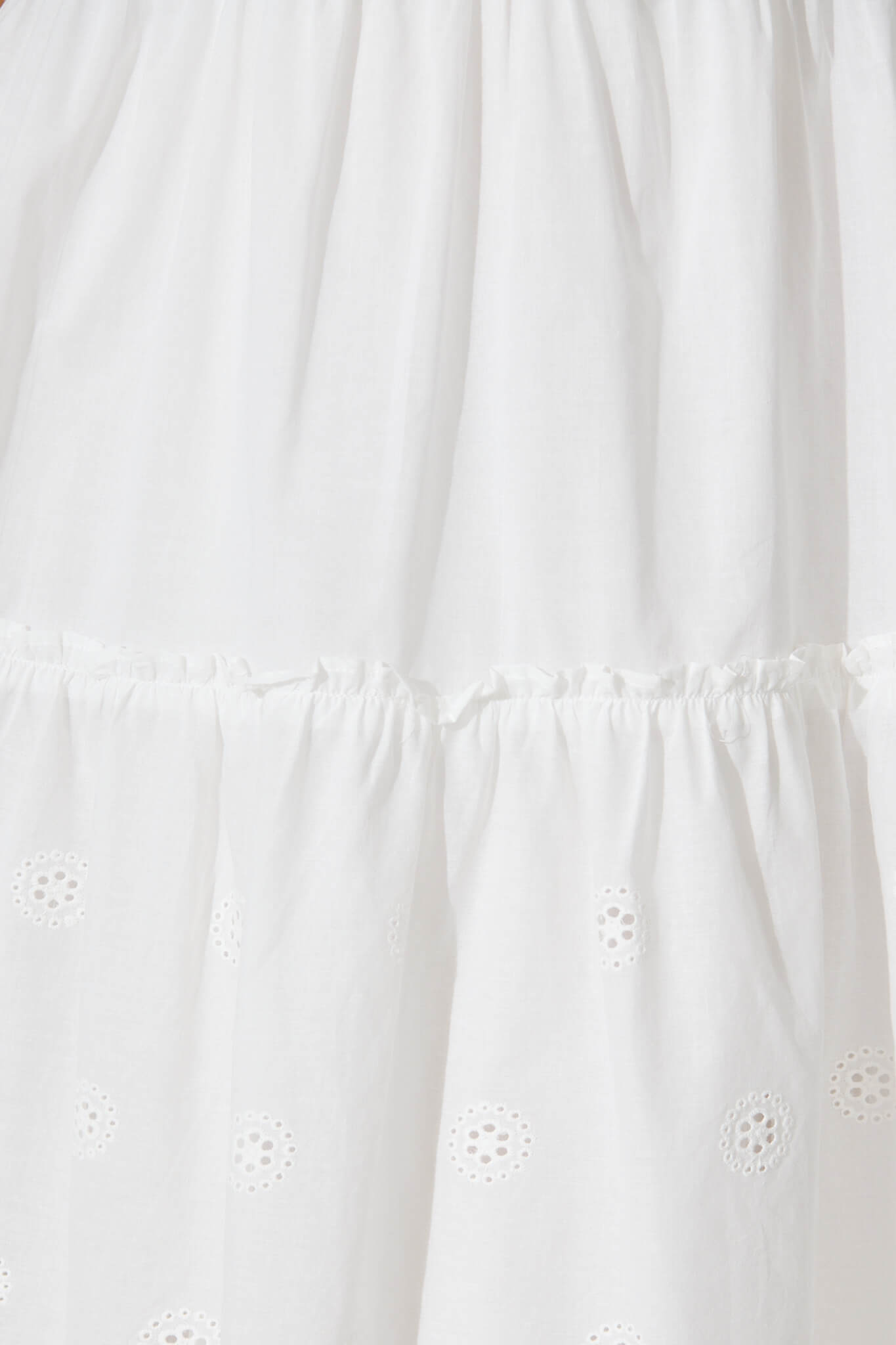Ashmore Midi Dress in White Cotton