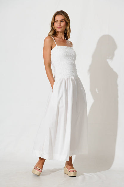 Mayotte Maxi Dress in White