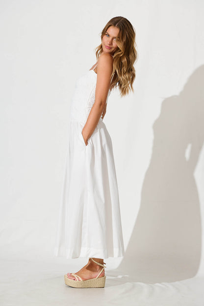 Mayotte Maxi Dress in White