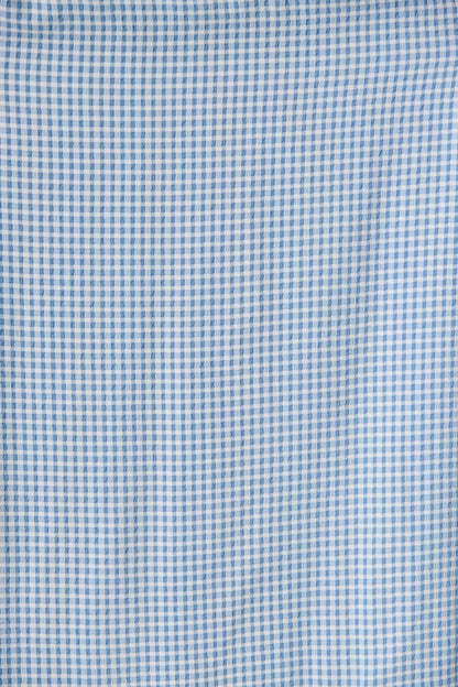 Ionia Maxi Dress in Blue and White Gingham