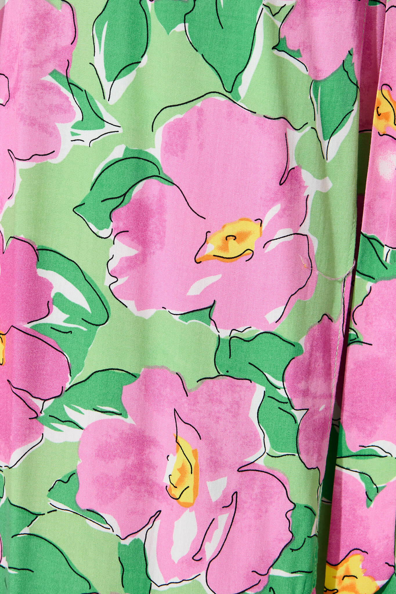 Naira Midi Wrap Dress in Green and Purple Floral