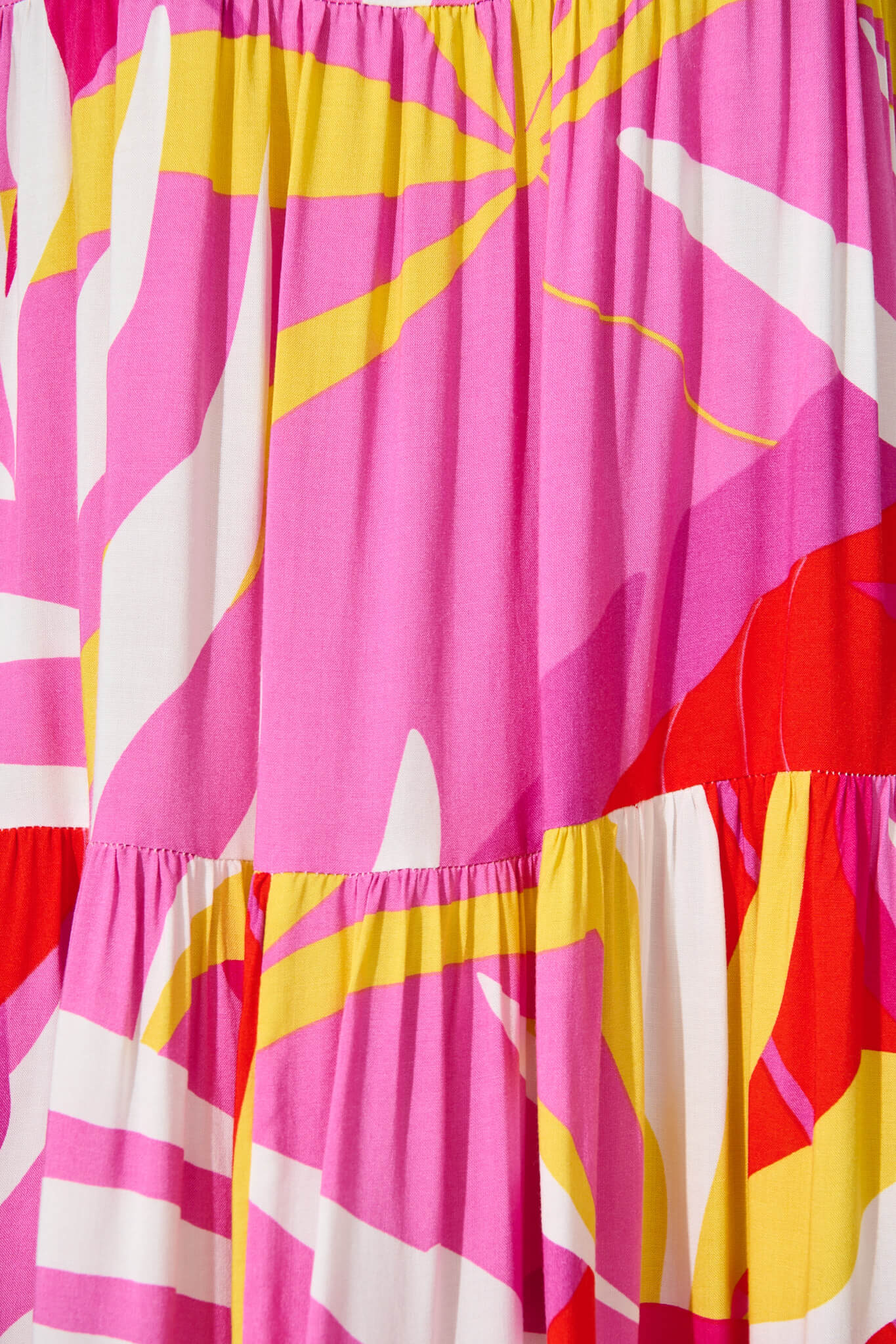 Jacklyn Smock Dress in Multi Pink Graphic Print