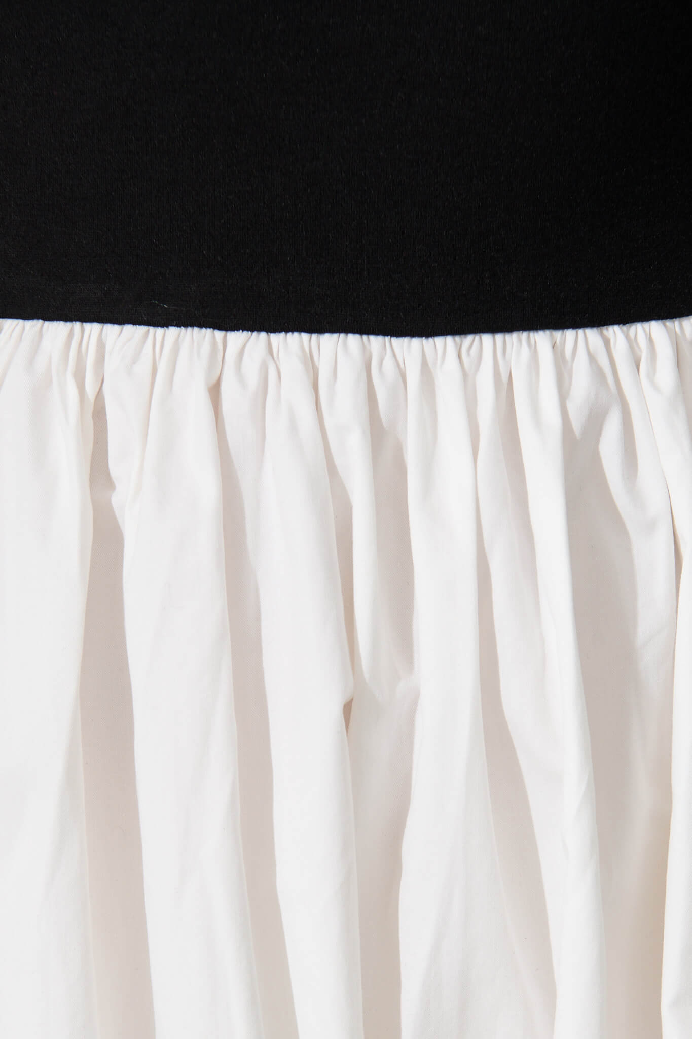 Merci Maxi Dress in Black and White Cotton