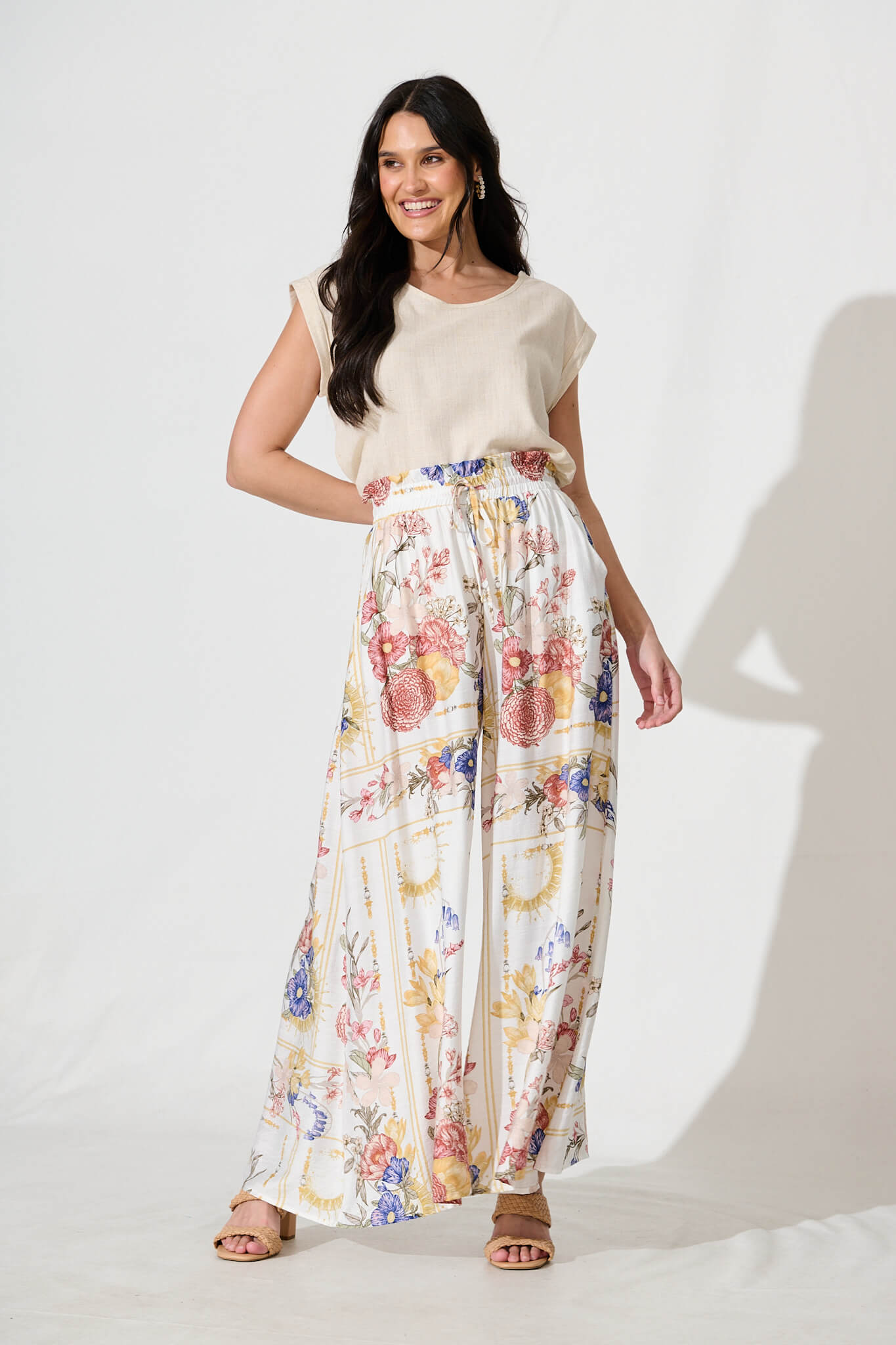 Mariah Pant In Vintage Floral Print