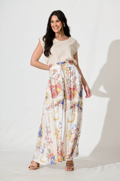 Mariah Pant In Vintage Floral Print