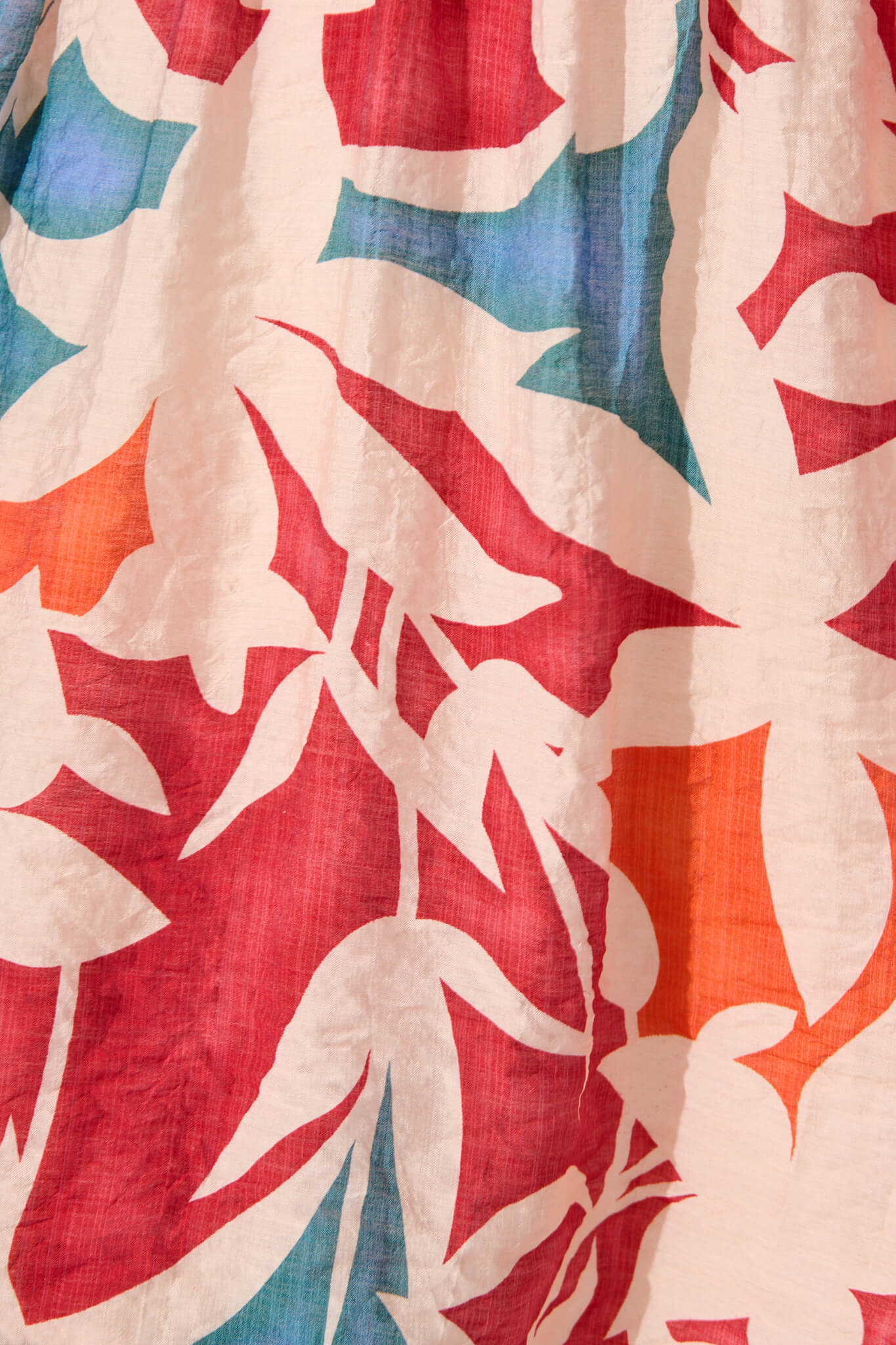 Sabalana Dress in Red with Blush Print