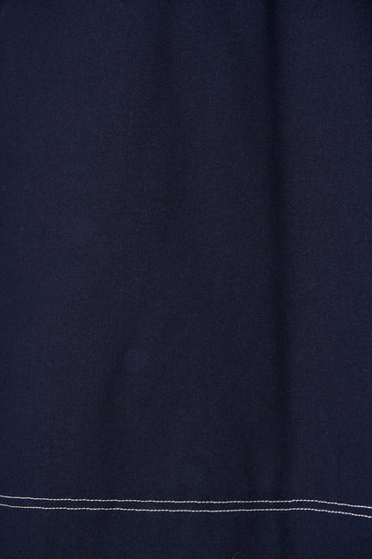 Salvatore Dress in Navy Cotton Linen