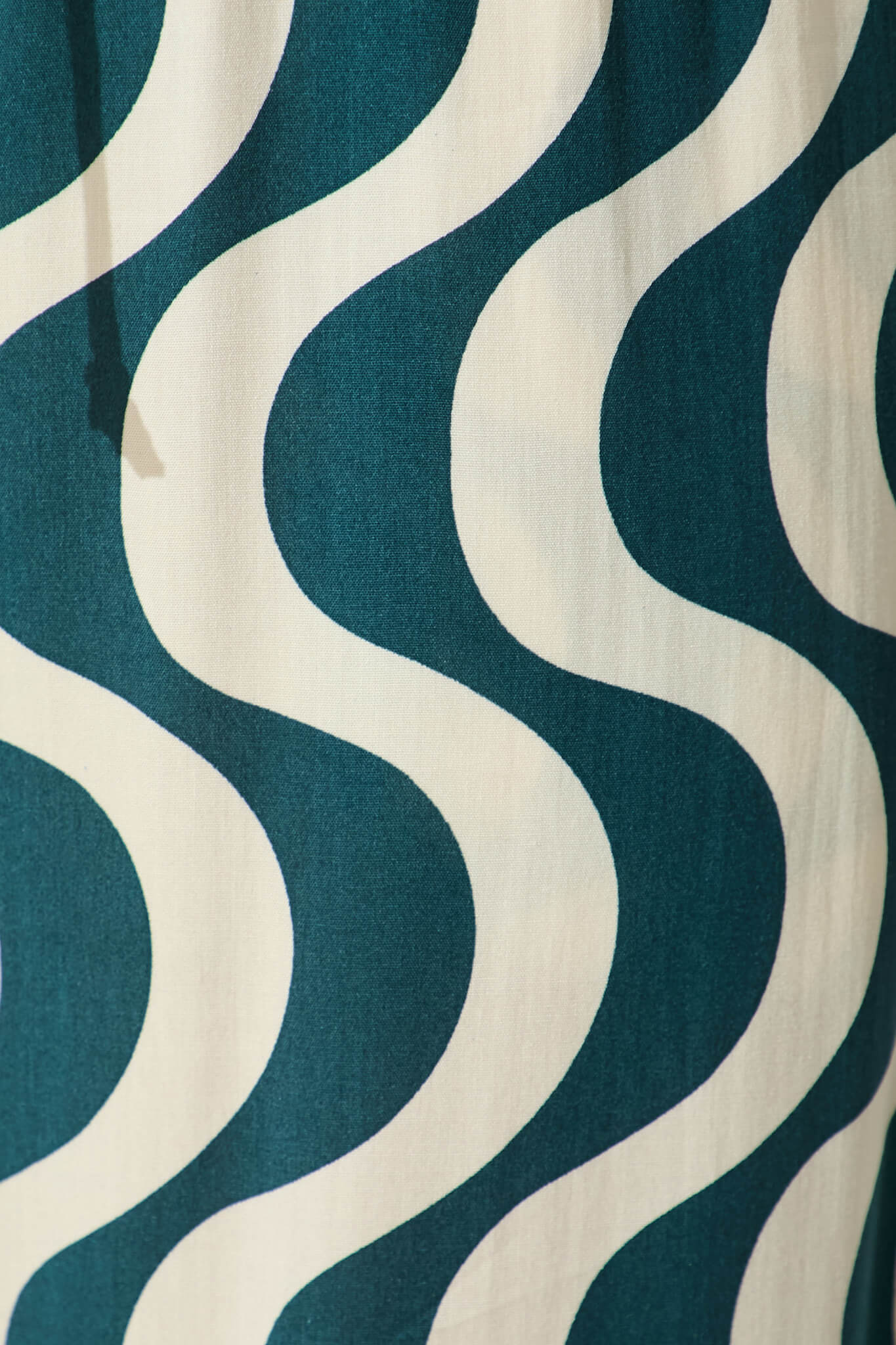 Anjeanette Wide Leg Pant in Emerald and Cream Swirl Print