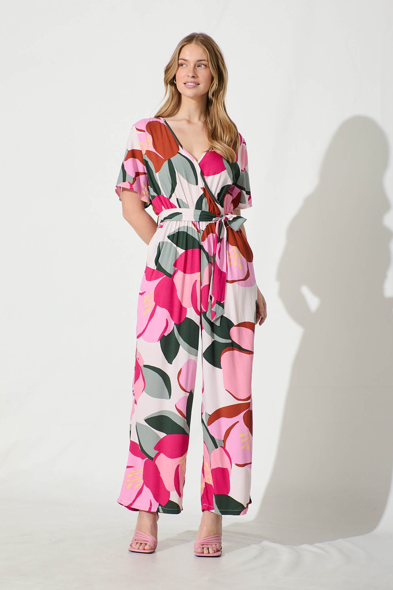 Calliope Jumpsuit in Multi Floral Print