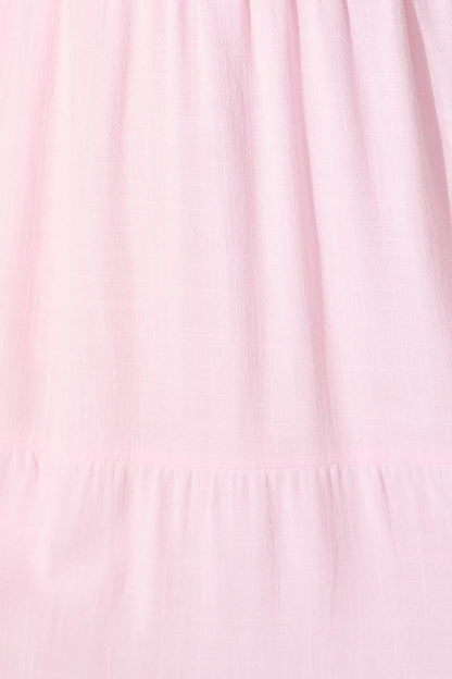Utopia Midi Sundress in Pink Linen Blend