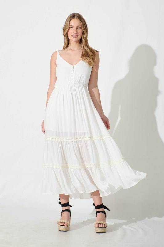 Romilly Maxi Sundress in White
