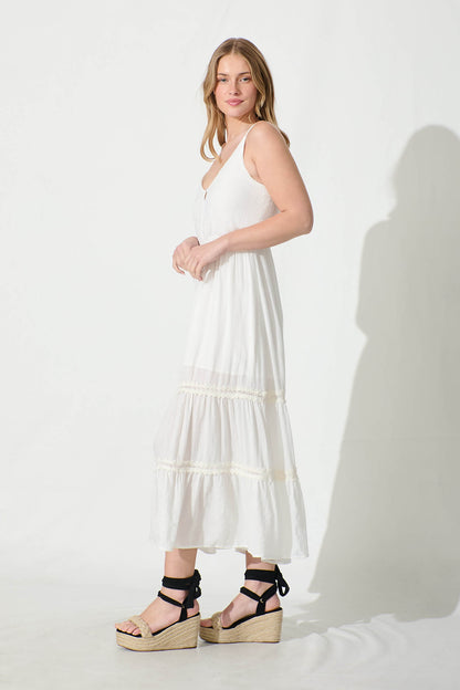 Romilly Maxi Sundress in White