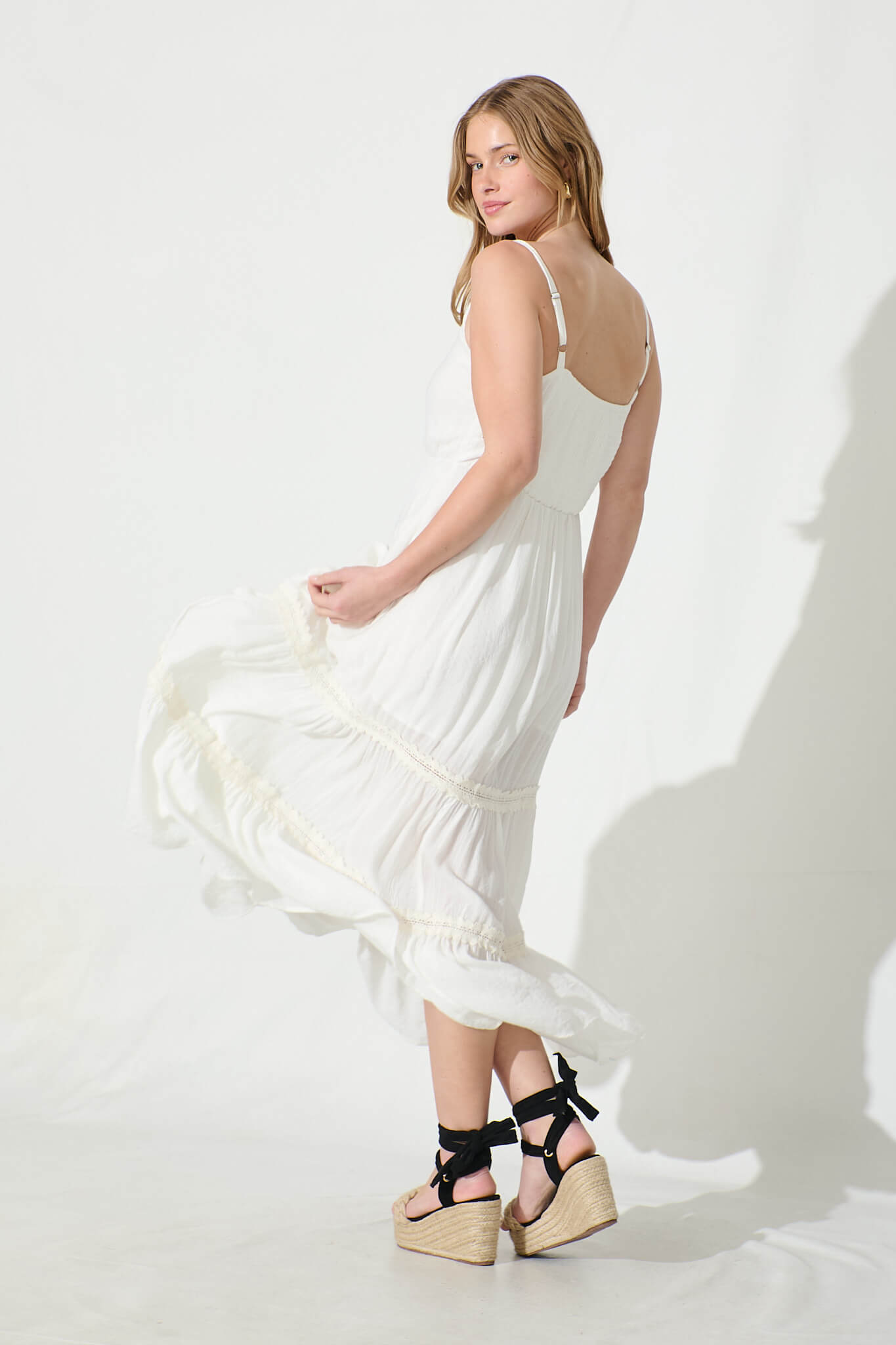 Romilly Maxi Sundress in White