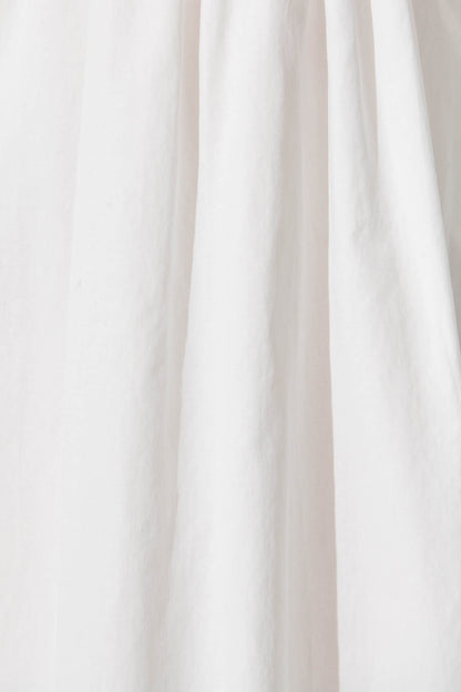 Odelle Midi Dress in White Cotton