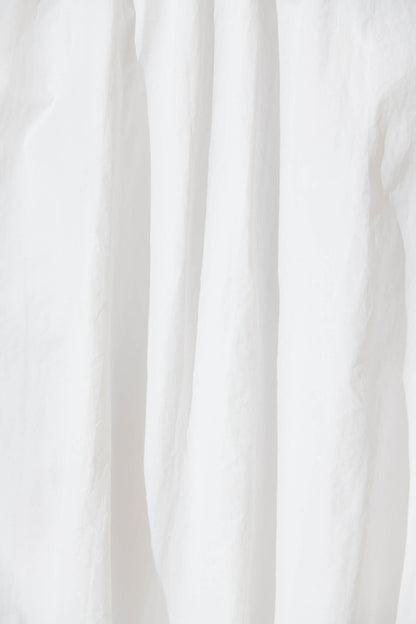 The Kiss Bubble Hem Midi Skirt in White