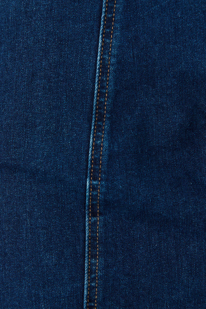 Ayanna Denim Skirt in Dark Blue