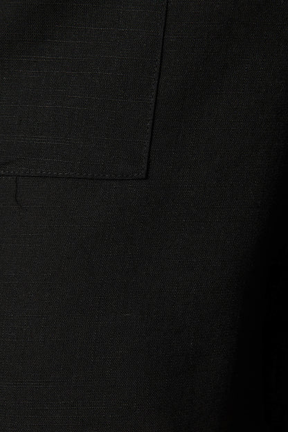 Alistair Shorts in Black Linen Blend