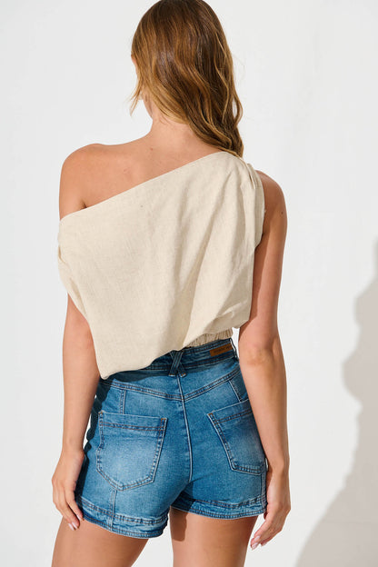 Suki Short In Mid Blue Denim