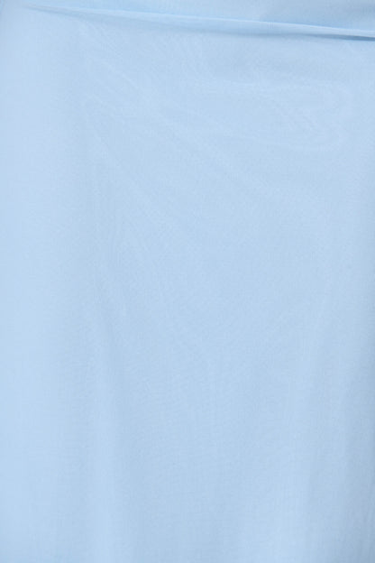 Motley Maxi Dress in Pale Blue Mesh