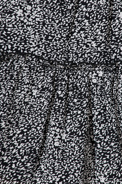 Brynne Skirt in Black and White Print