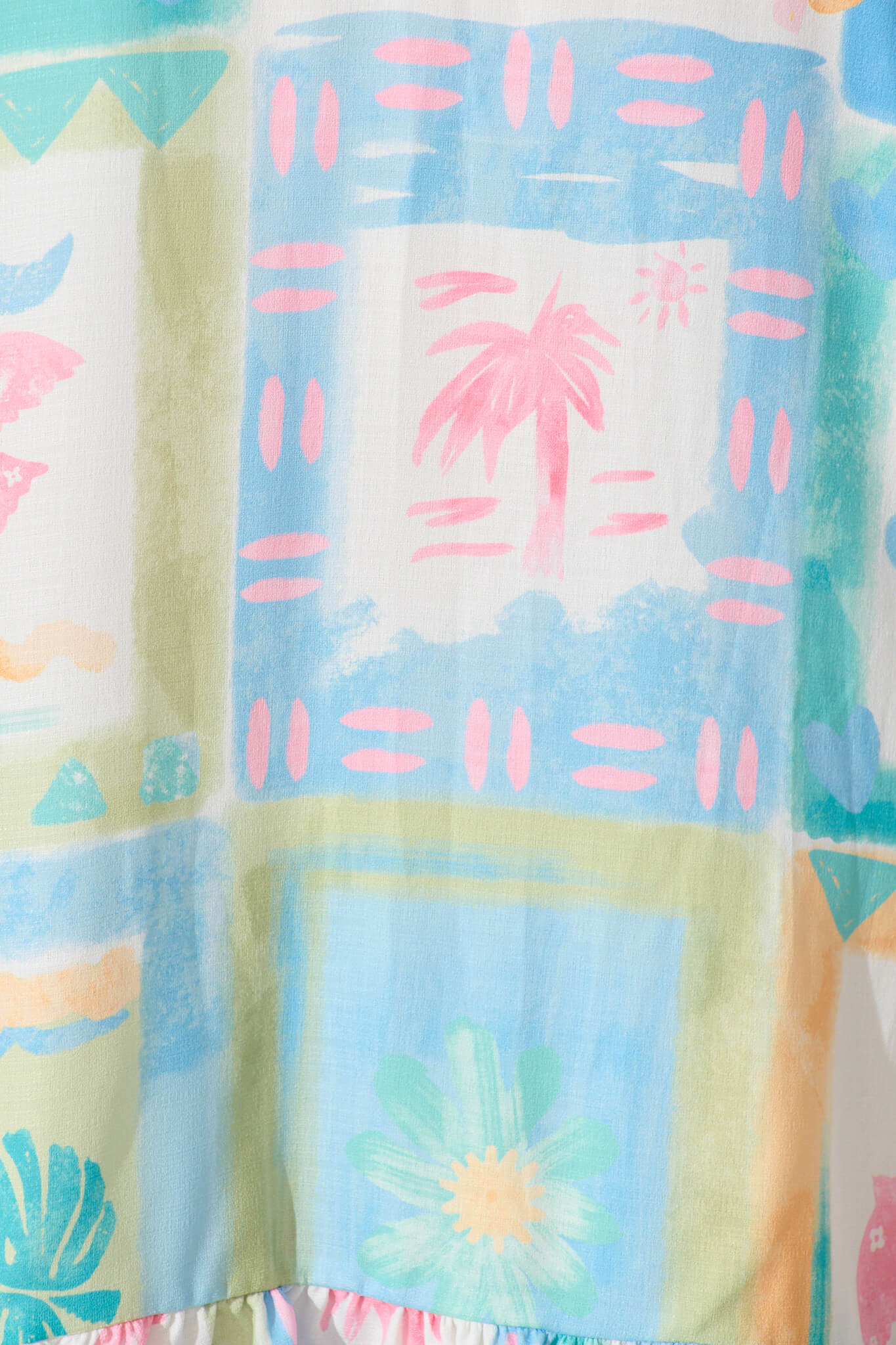 Alida Dress In Bright Multi Patchwork