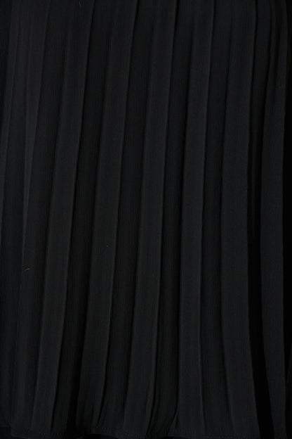 Roxie Top in Black Pleated Chiffon