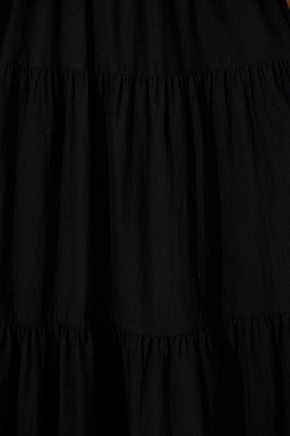 Akino Midi Dress in Black