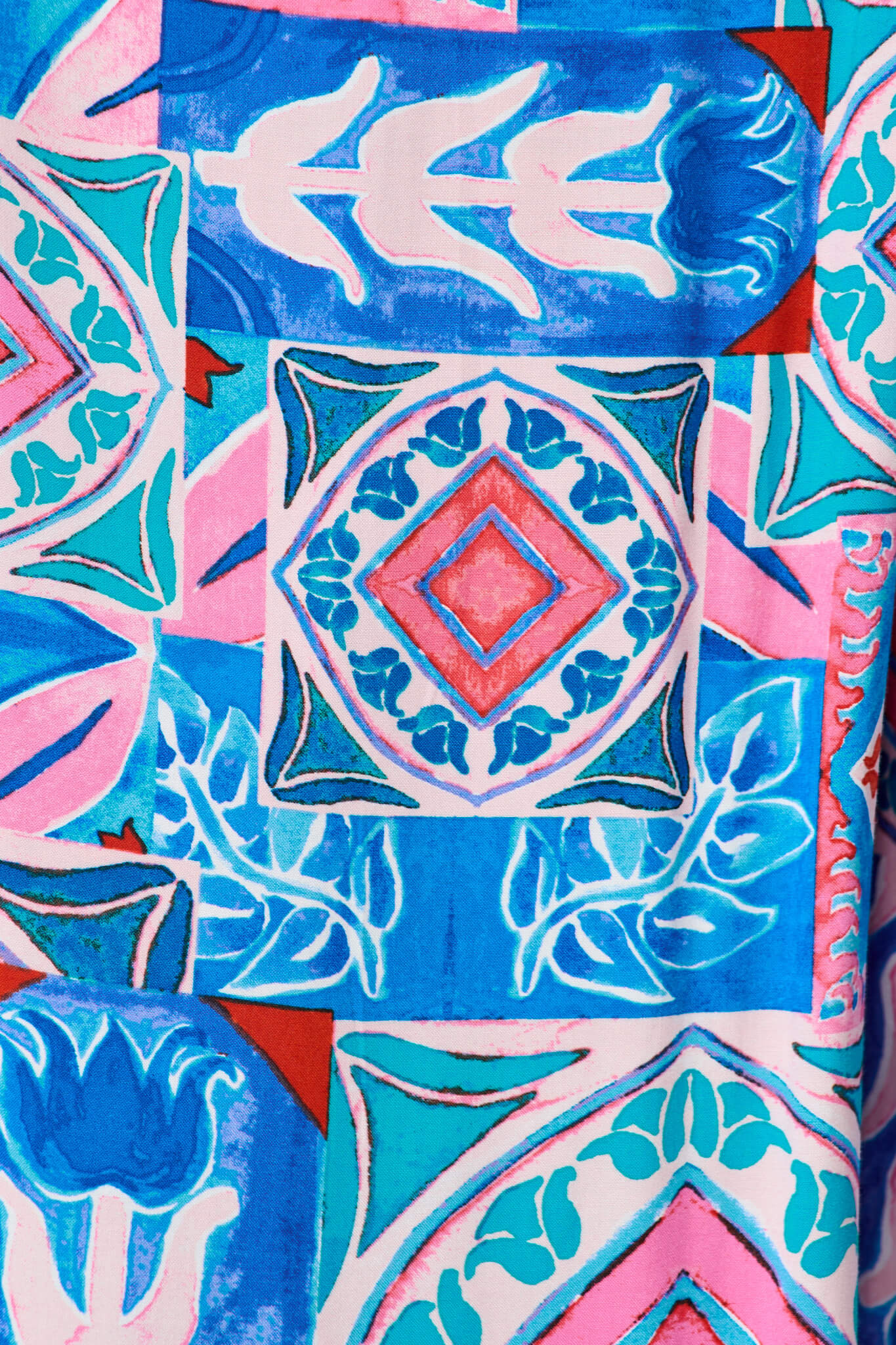 Sweet Dream Pant in Pink and Blue Multi with Ric Rac Trim