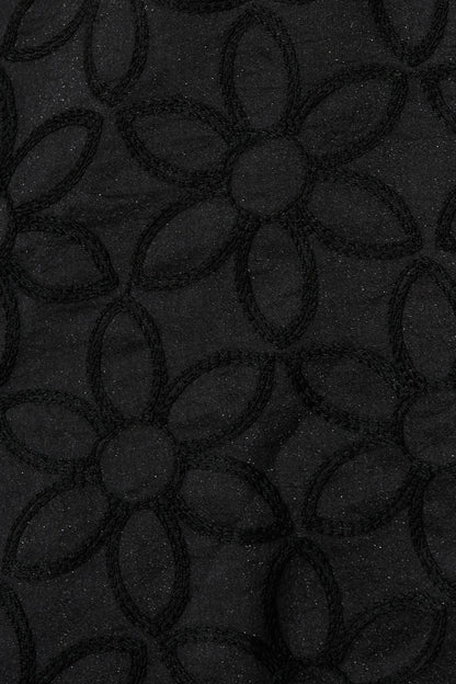 Leoni Dress In Black Organza