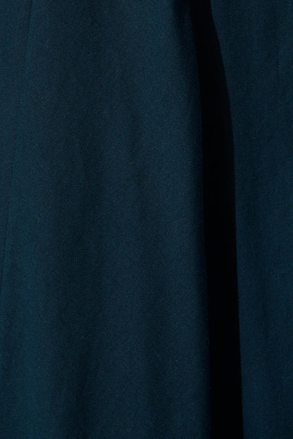 Roselani Midi Sundress in Navy Cotton Linen Blend