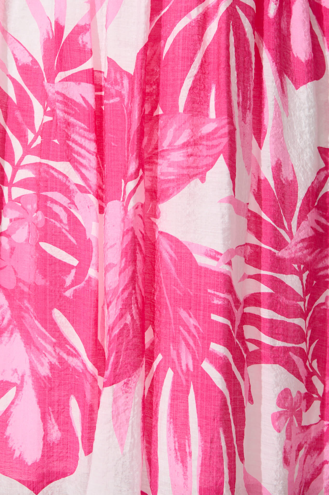 Lavita Midi Dress in Pink Leaf Print