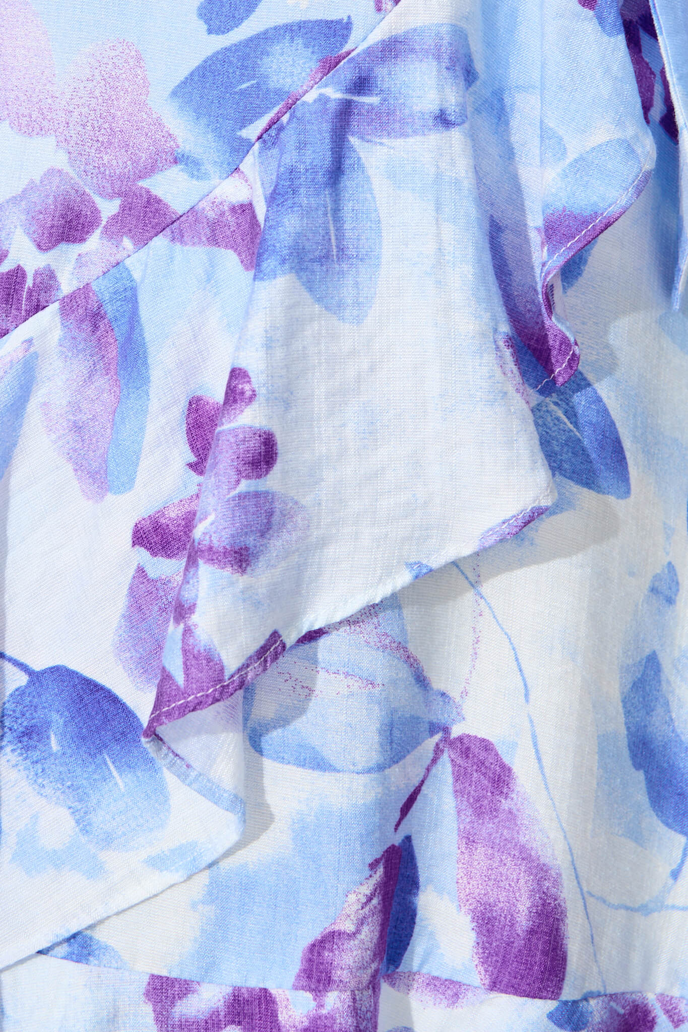 Lucianne Dress in Blue and Purple Floral