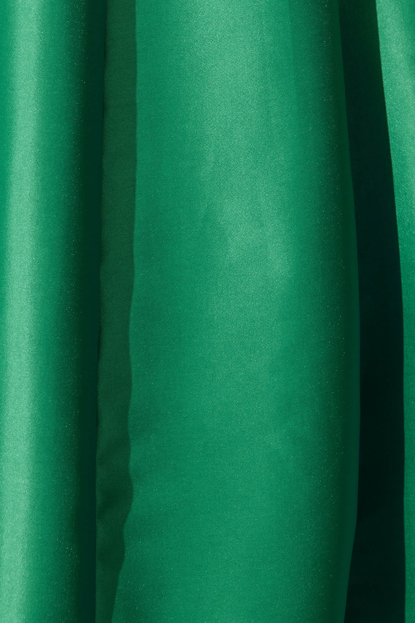 Maricelle Midi Dress in Green Sateen