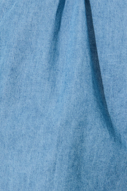 Kohana Playsuit in Denim Blue Cotton