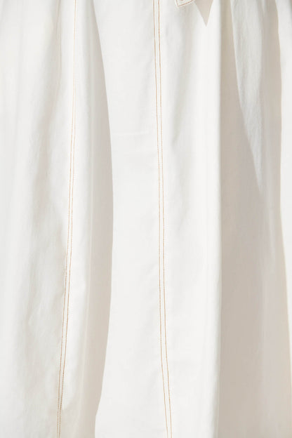 Doris Midi Dress In White Cotton