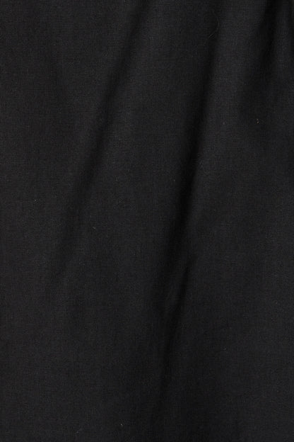 Kaycie Top in Black Cotton Linen