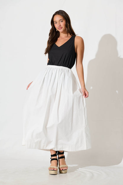 Kaycie Top in Black Cotton Linen